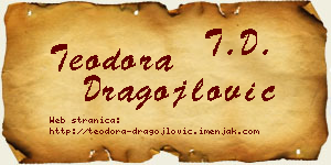 Teodora Dragojlović vizit kartica